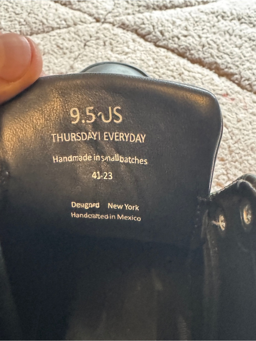 Thursday Boot Company Black Leather Sneakers